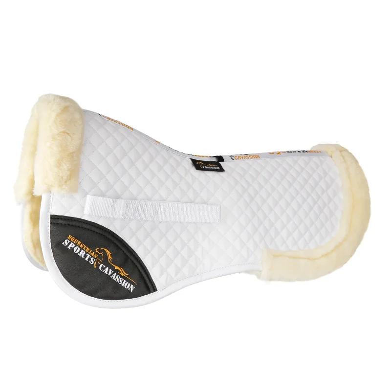 Demi-coussin doublé de correcteur de couleur noire, équitation sur le dos du cheval, équipement éque
