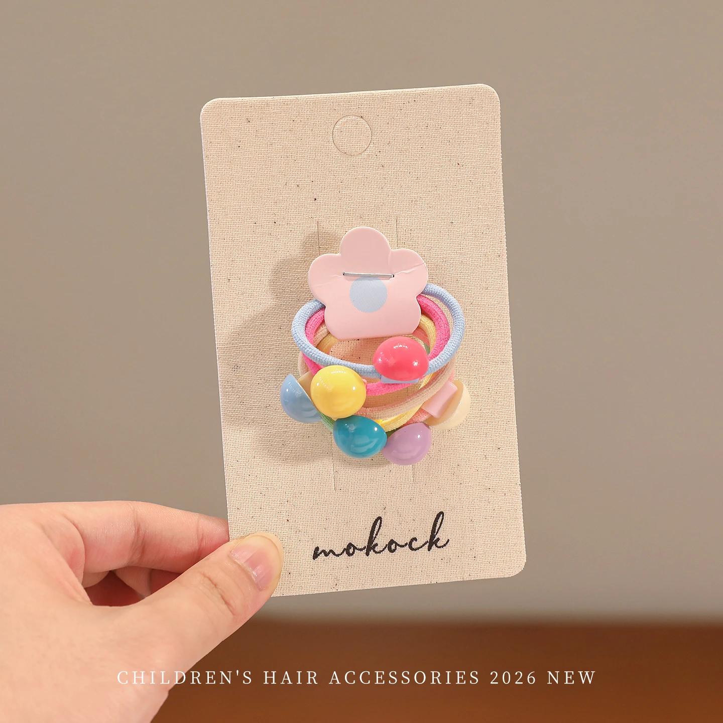 Élastiques à cheveux pour bébé, motif dessin animé mignon, haute élasticité, ne blesse pas les cheve
