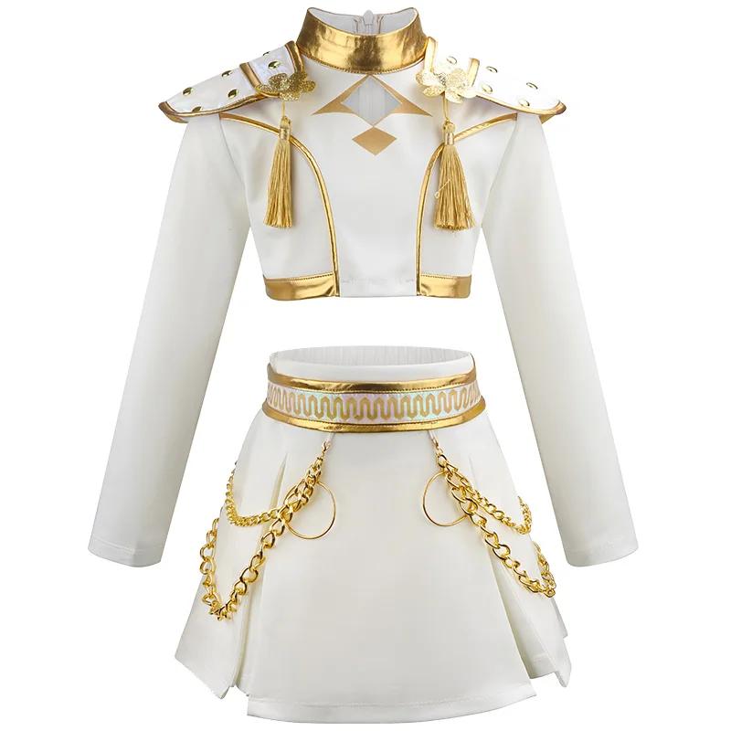 Vente chaude 2PS Costume de dessin animé pour enfants mode coréenne Cosplay Costume de danse Costume