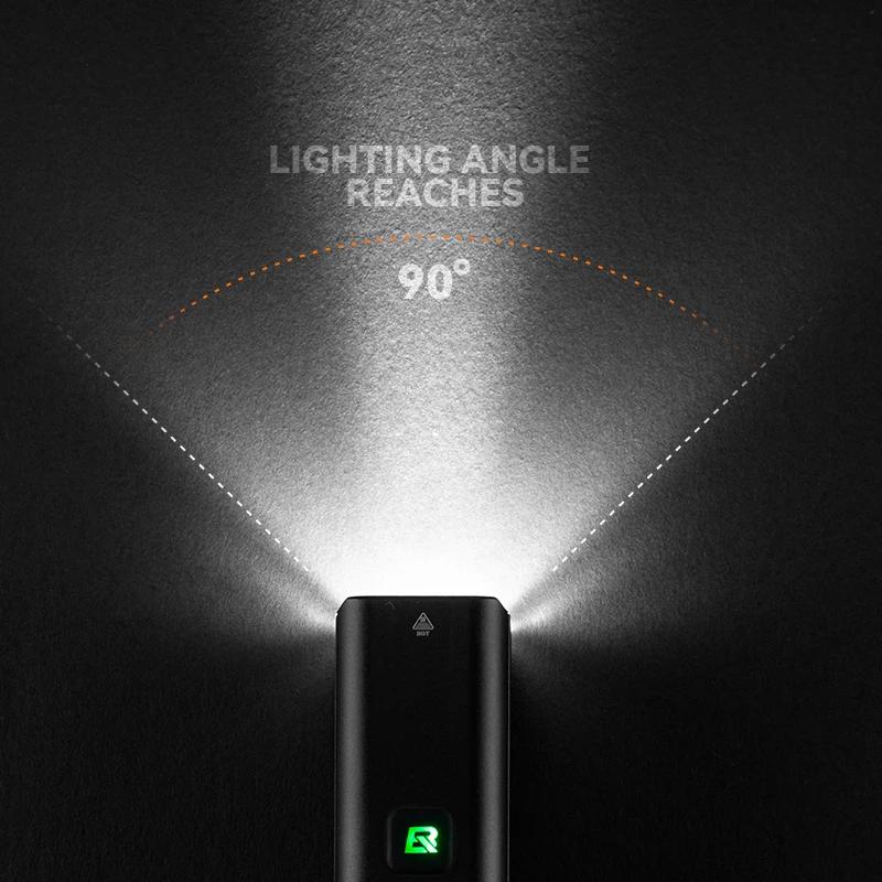 ROCKBROS 1500LM vélo lumière 5500mAH sens intelligent vélo avant lumière en aluminium vtt route lamp