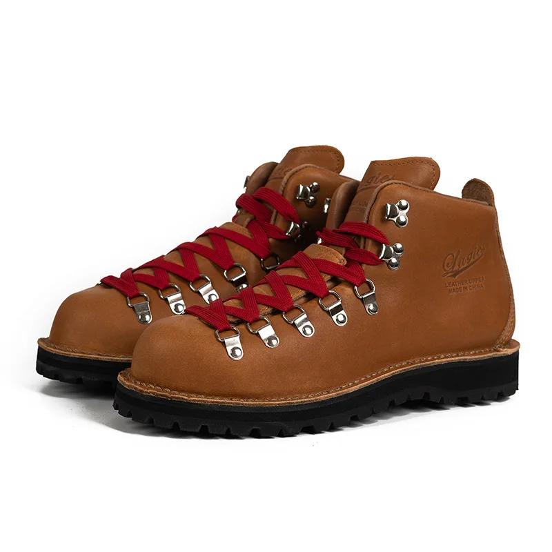 Chaussures de randonnée homme cuir vache Goodyear - Bottes marche trekking baskets plein air cheville