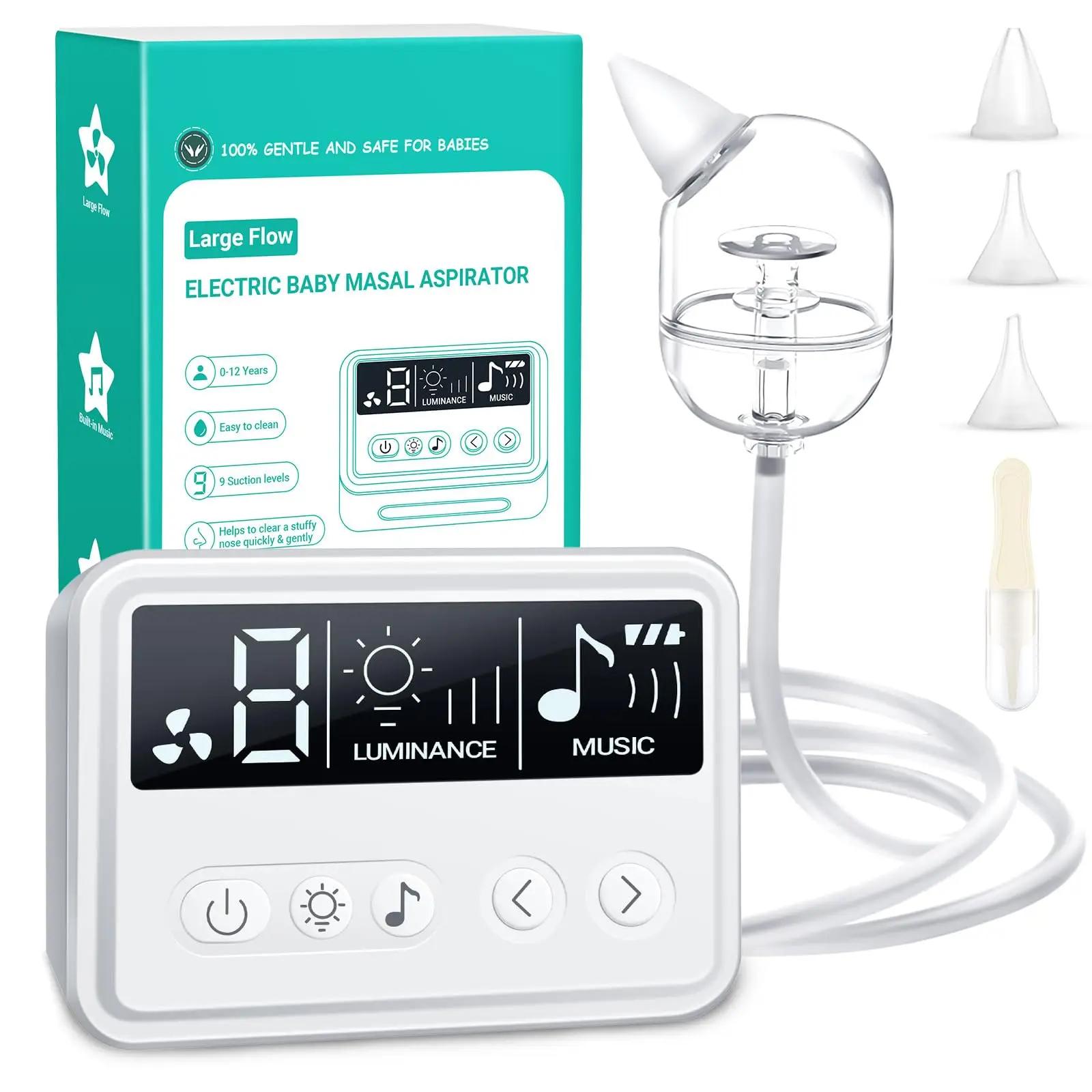 Aspirateur nasal électrique aste pour bébé, nettoyeur antarctique avec musique intégrée et veilleuse