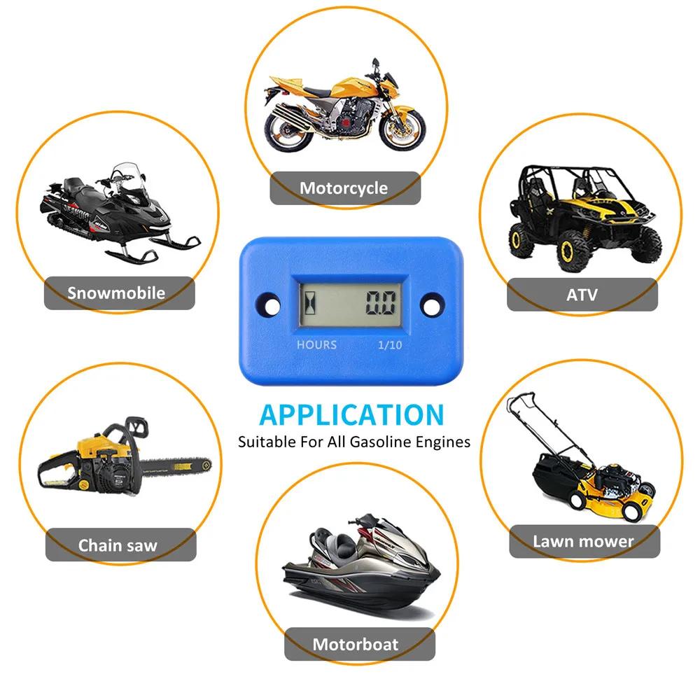 Compteur d'heures numérique LCD pour ATV, moto, horloges, motoneige, bateau, générateur, vélo, acces