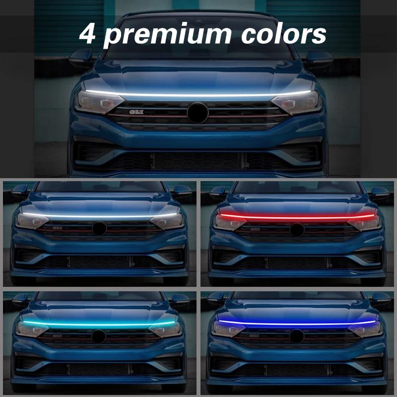 1 pièces pour Jeep Renegade 2015-2021 LED feux diurnes DRL 12V universel Auto étanche Flexible lampe