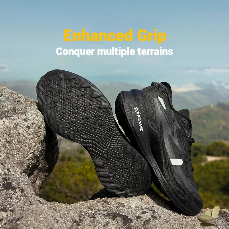 Chaussures de course 361 degrés Flame 4x4 hommes - Semelle carbone anti-dérapante stable usure baskets running