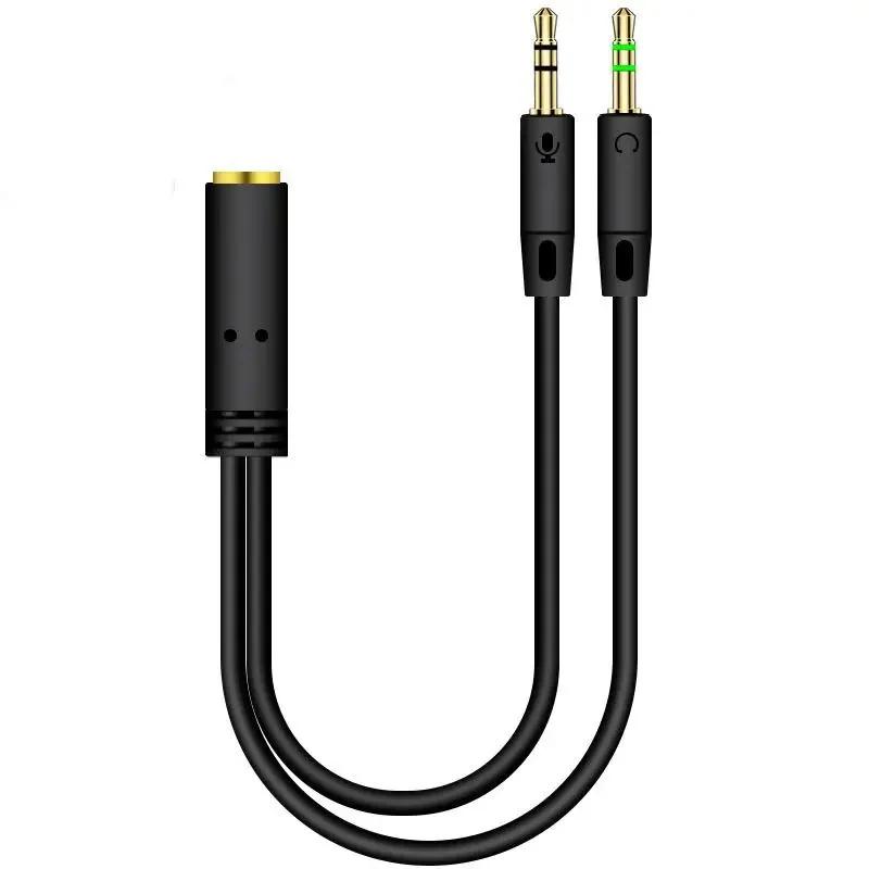 Câble séparateur en Y mâle vers femelle, câble audio AUX, adaptateur de prise stéréo MP3 MP4, prise 