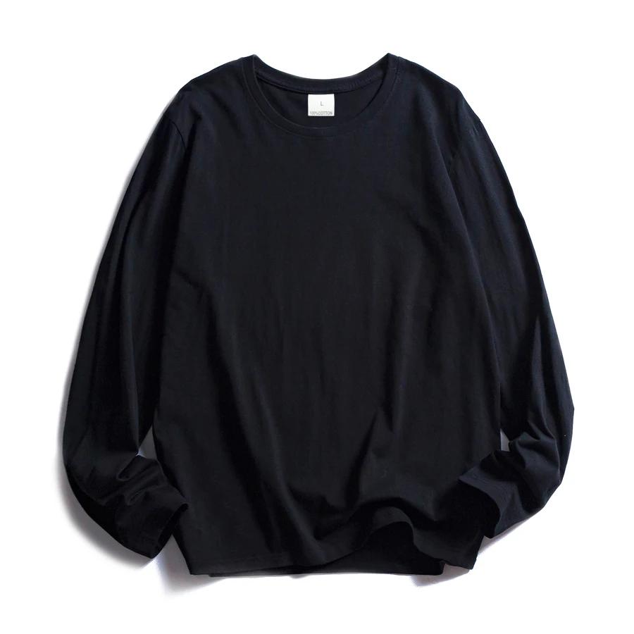 WAVLATII femmes col rond à manches longues t-shirts dame blanc couverture en coton femme doux t-shir