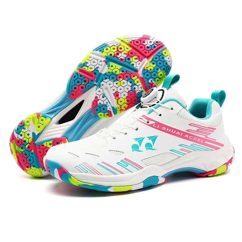 Baskets de Sport durables unisexes, chaussures d'entraînement stables pour Badminton, Tennis de Tabl