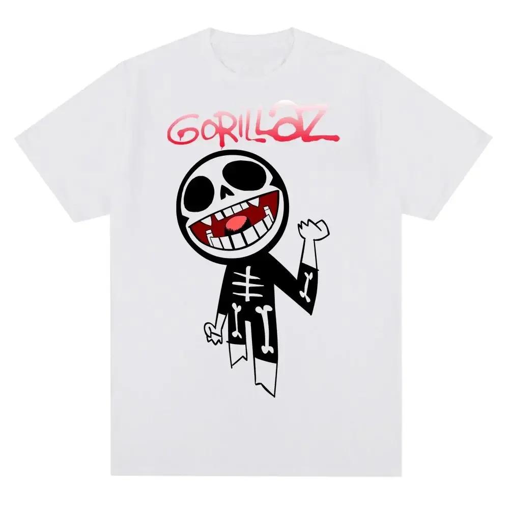 Groupe de musique Gorillazs Punk Rock imprimé t-shirt années 90 décontracté mode manches courtes gra