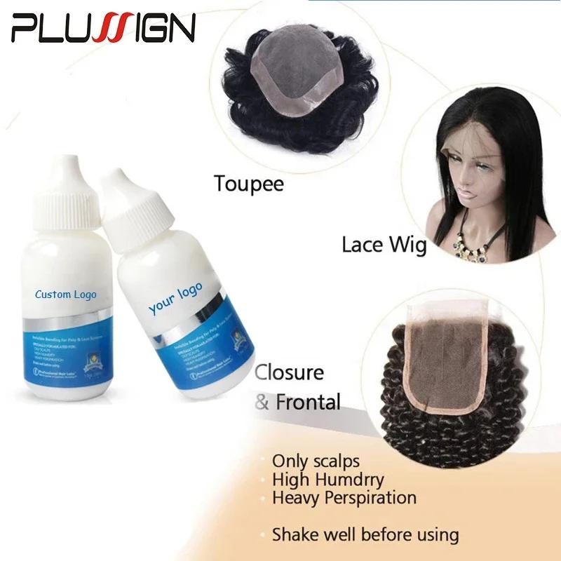 Plussign – colle pour perruque avec dissolvant, Super colle pour perruques en dentelle/toupet/fermet
