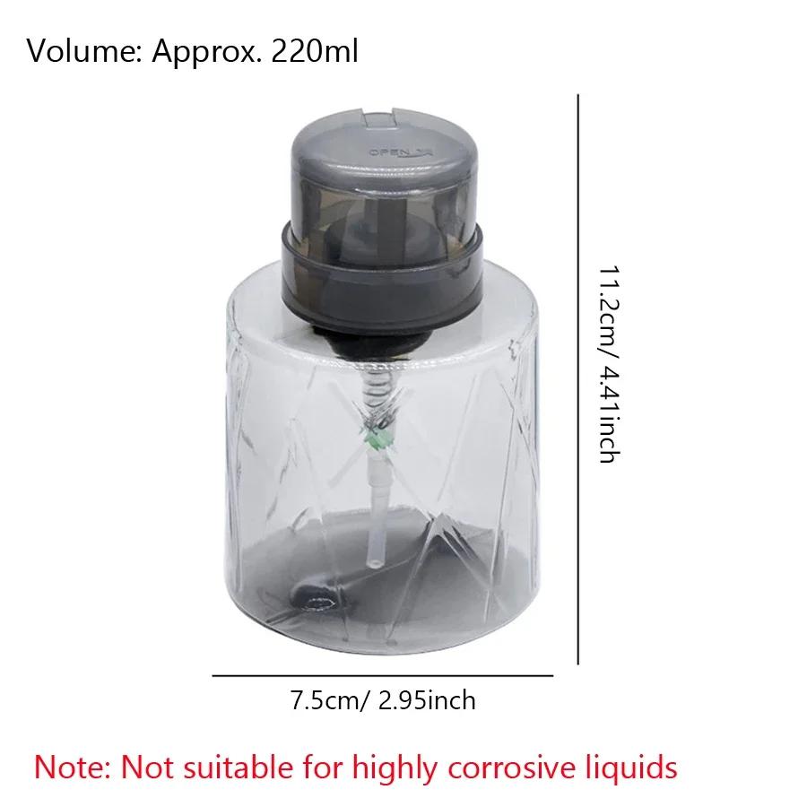Distributeur de pompe vide verrouillable rechargeable, nettoyeur de manucure, conteneur démaquillant