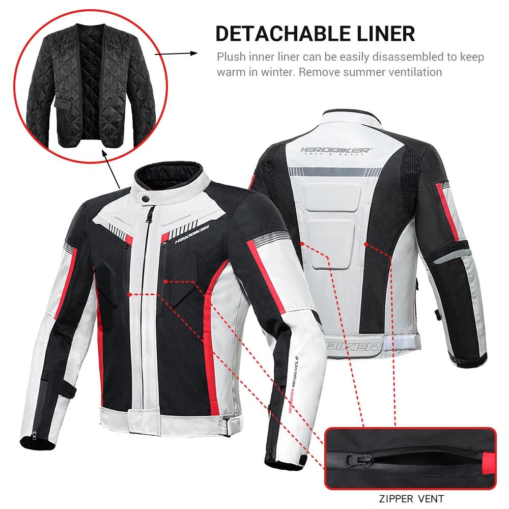 HEROBIKER veste de Moto imperméable homme veste de course pantalon de Moto portable vêtements de Mot
