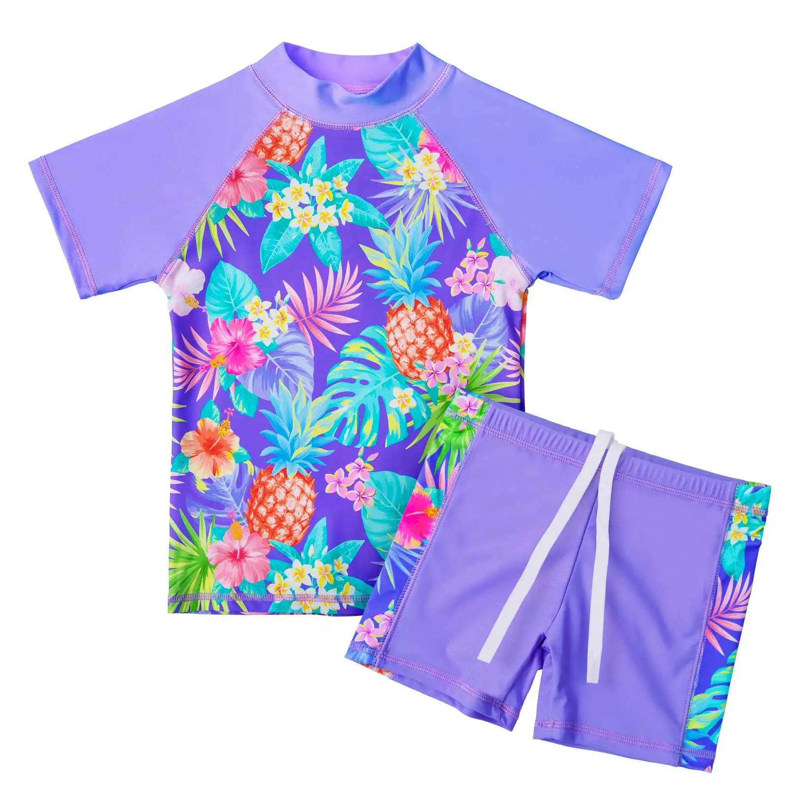 BAOHcorde U-Maillot de bain deux pièces pour adolescents, protection solaire UPF50 +, costume de nat