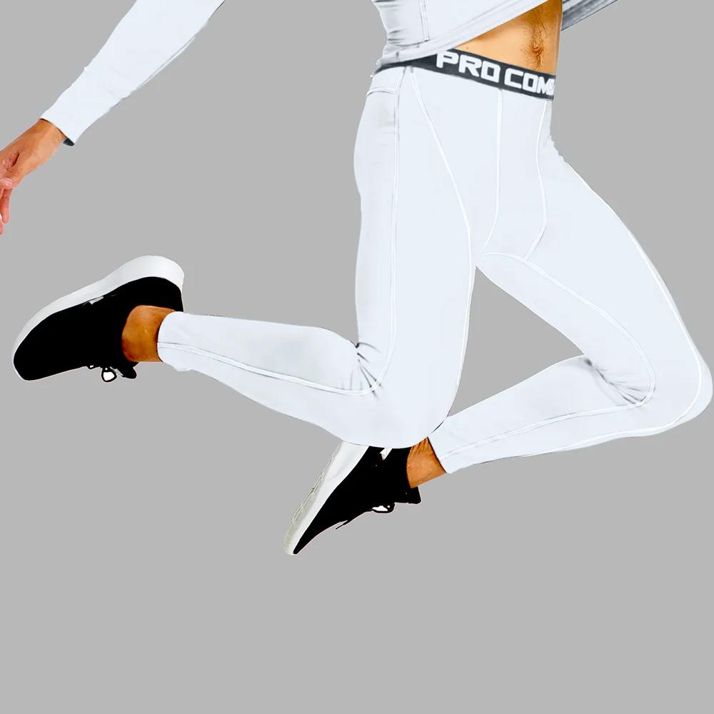 Leggings compression homme pour running et yoga - Collants fitness longue durée d'entraînement