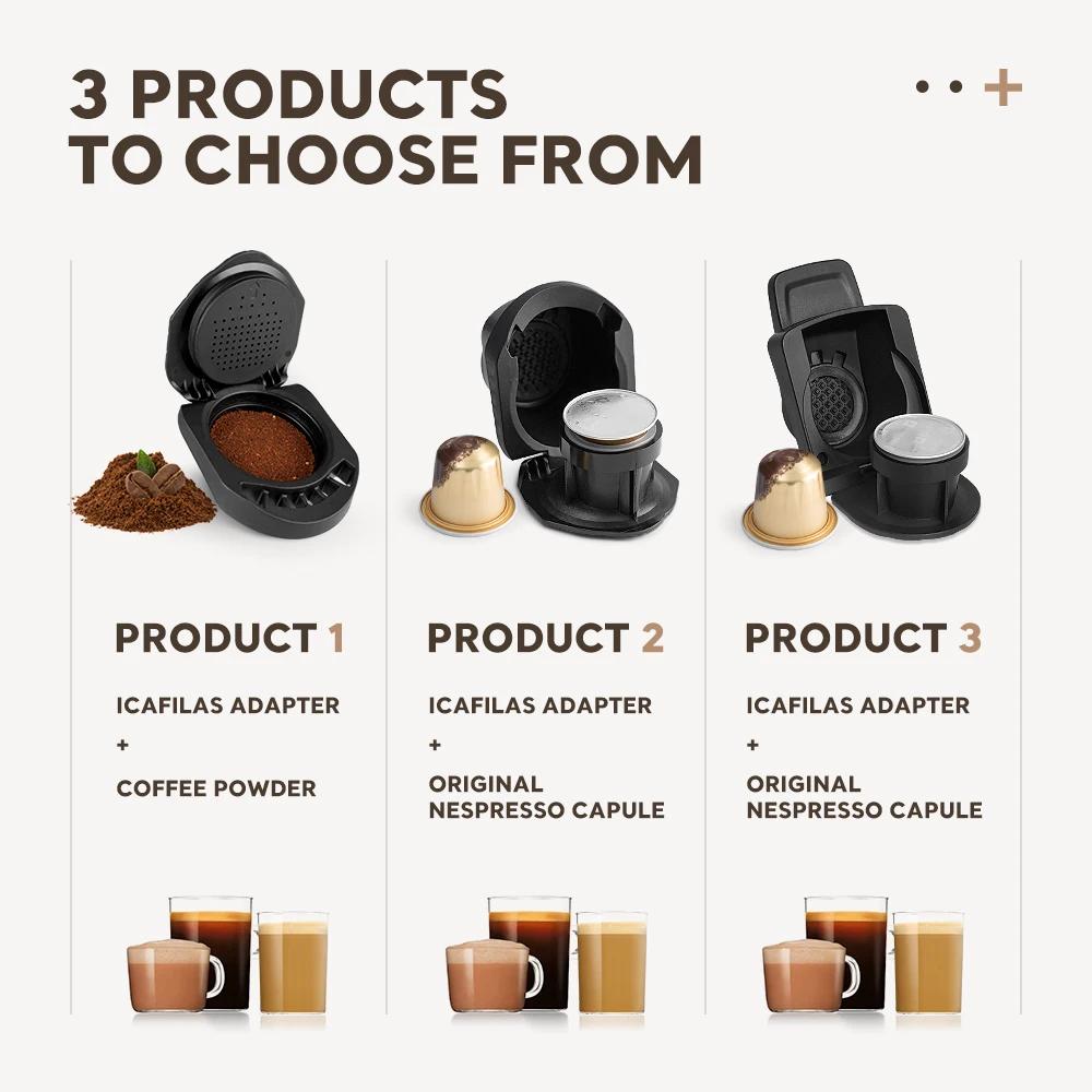 Adaptateur de café ICafilas adaptateur de capsule réutilisable Dolce Gusto avec accessoires de Machi