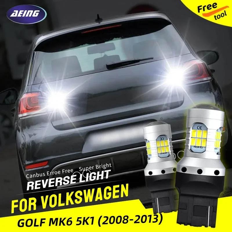 Feu de recul LED sans erreur, 2 pièces, feu de secours T20 7440 W21W pour Volkswagen VW Golf 6 MK6 5