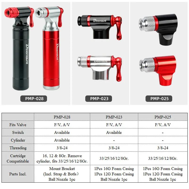 Gonfleur de CO2 pour vélo, compatible avec Valve de Scrader Presta, pneu de route vtt, pompage rapid