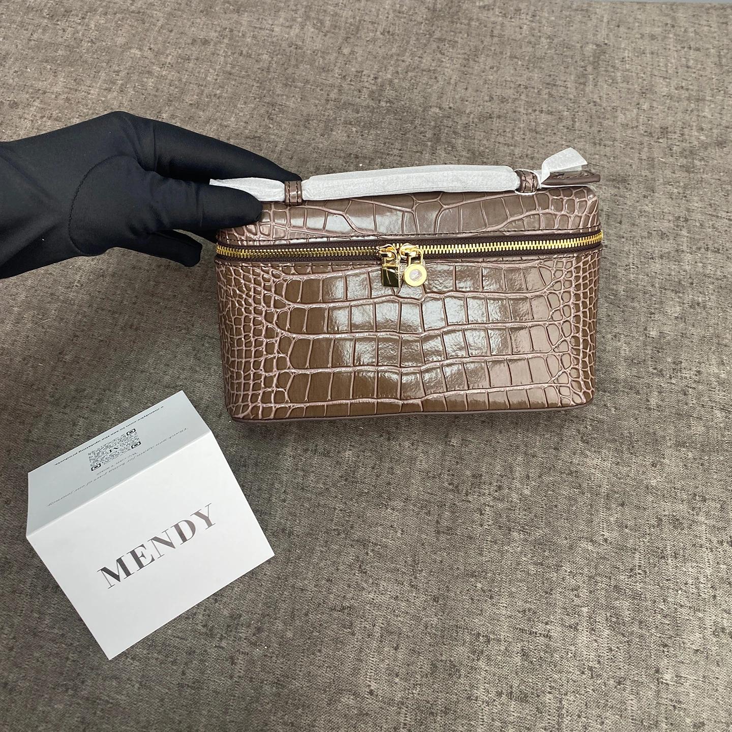 Sac à main en cuir pour femmes, sac à bandoulière de petite taille 19CM, pochette à motif Crocodile,