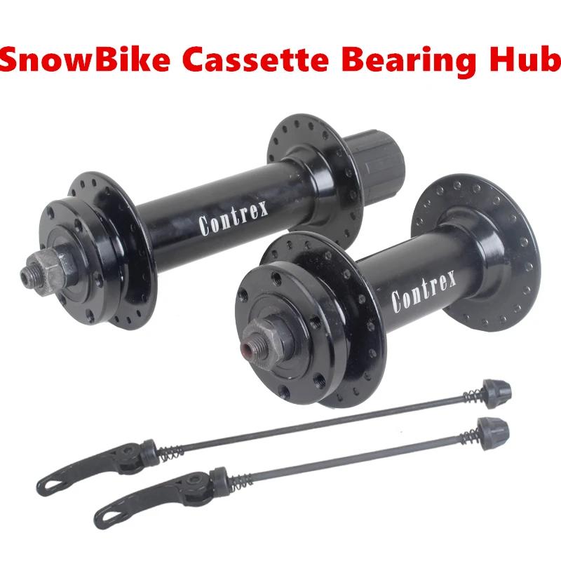 Moyeu de vélo de neige 26 pouces, roulement de Cassette en alliage d'aluminium Ultra large, 2 axes a