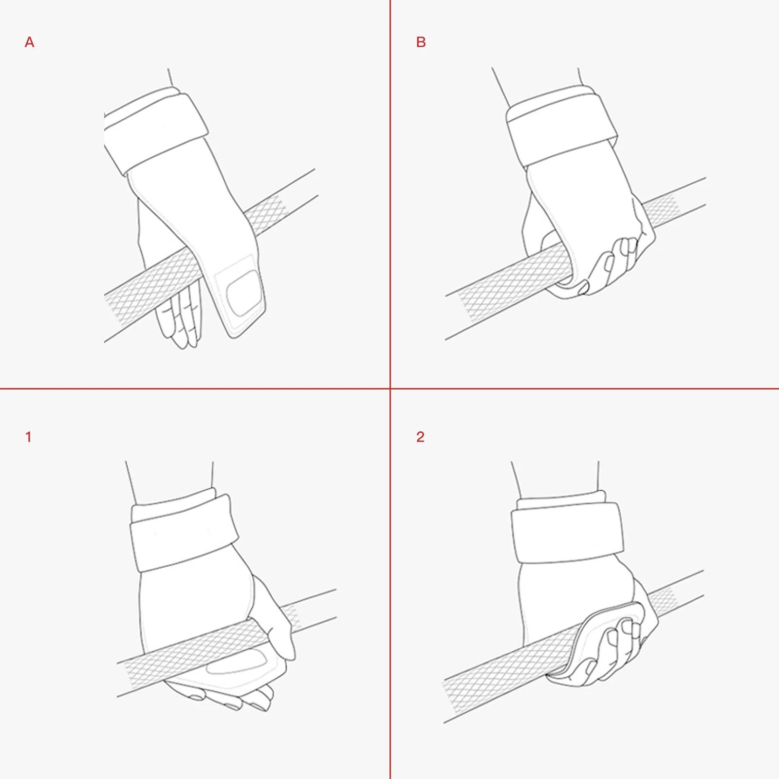 SKDK – protège-paume pour poignées de gymnastique, en cuir de vache, protection de la paume, gants d