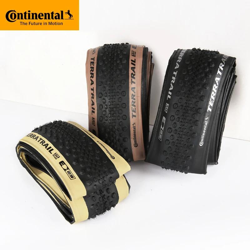 Pneu de vélo de route Continental Terra Trail 700x40C 45 50C Tubeless Ready Noir/Crème/Marron 3/180 