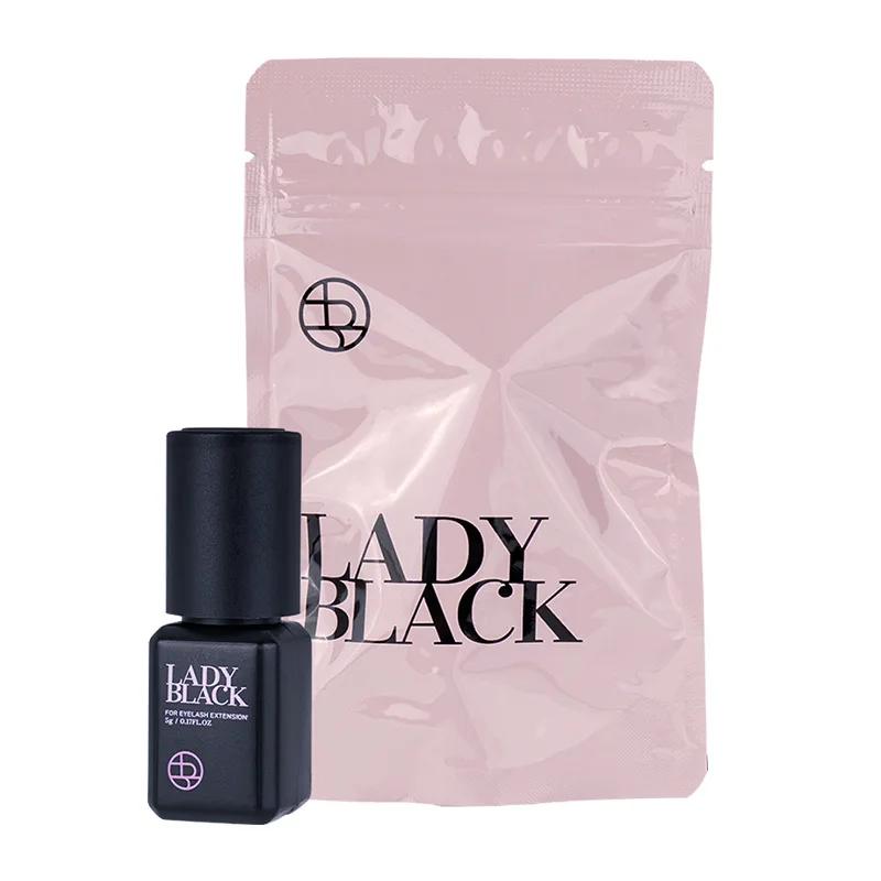 5/10 Bottles 5ml Lady Black Eyelash Extension Glue Sky Zone Strong Fast Drying False Eyelashes Glue 
