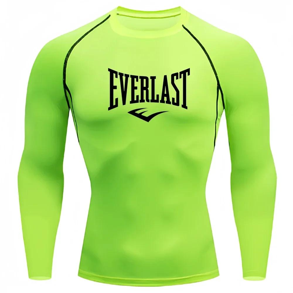 Chemises de Compression pour hommes, manches longues, couche de Base, t-shirts d'entraînement à séch