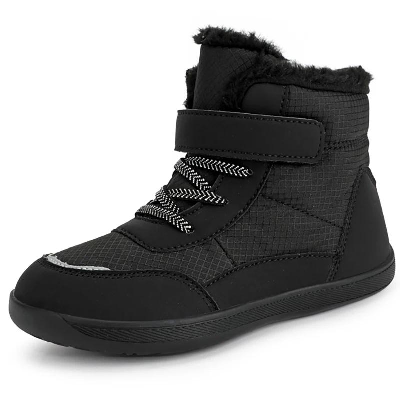 Bottes de neige enfants pieds nus bout large 2024 - Confort hiver garçons filles