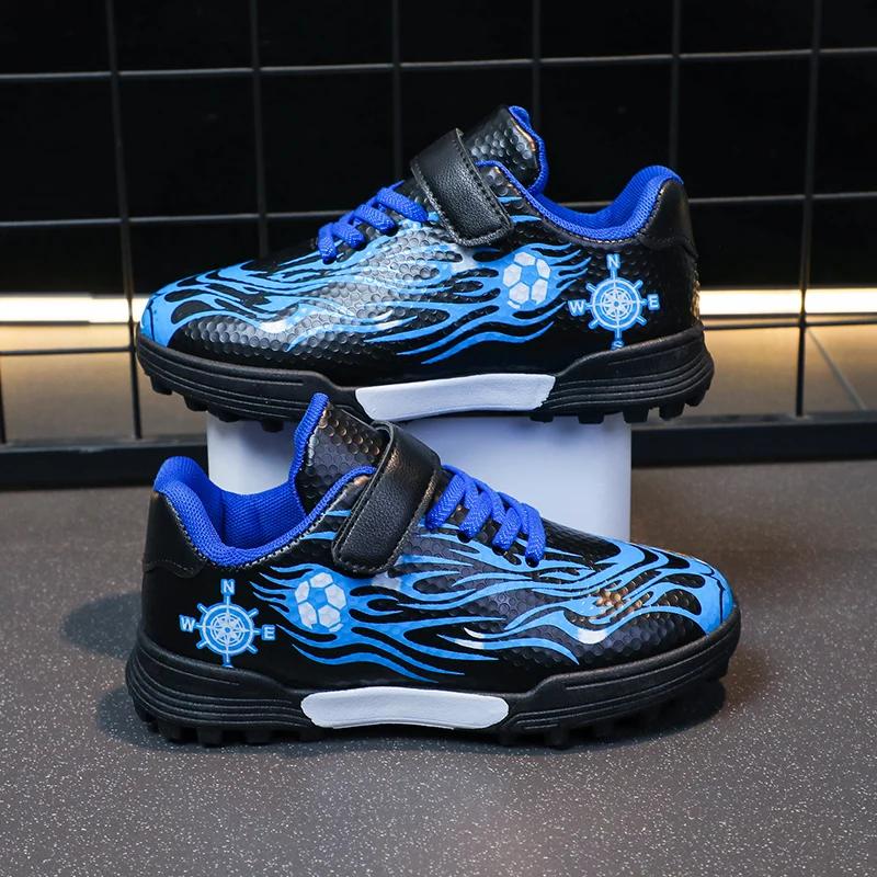 Chaussures de football coordonnantes respirantes pour enfants, chaussures de football pour garçons e