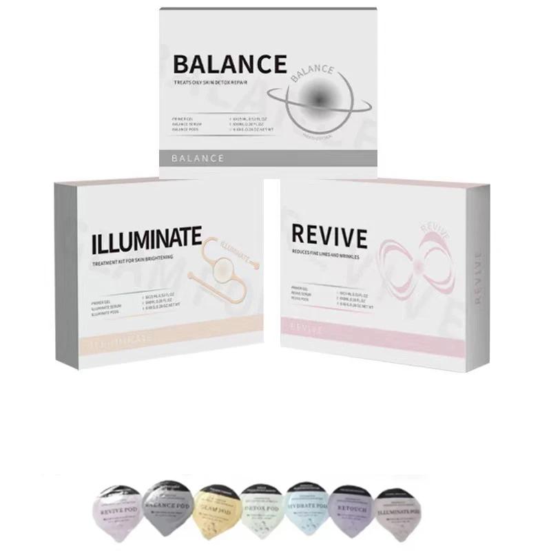 7 Types d'oxygène Jet Spa Capsule sérum Gel visage CO2 oxygène bulle Machine Massage du visage exfol