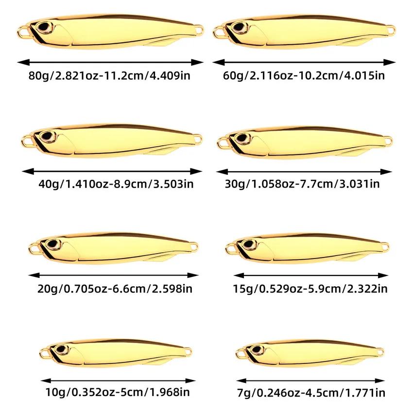 1 pièces leurre de pêche appât japonais 7/10/15/20/30/40g/60g gabarit en métal accessoires de pêche 