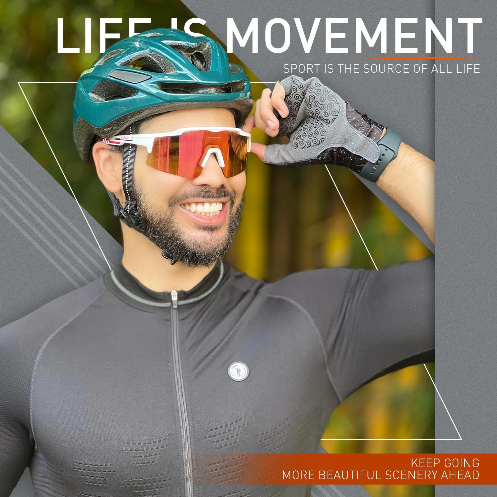 Lunettes de cyclisme polarisées pour vtt, lunettes de soleil de sport, de course, pour hommes et fem