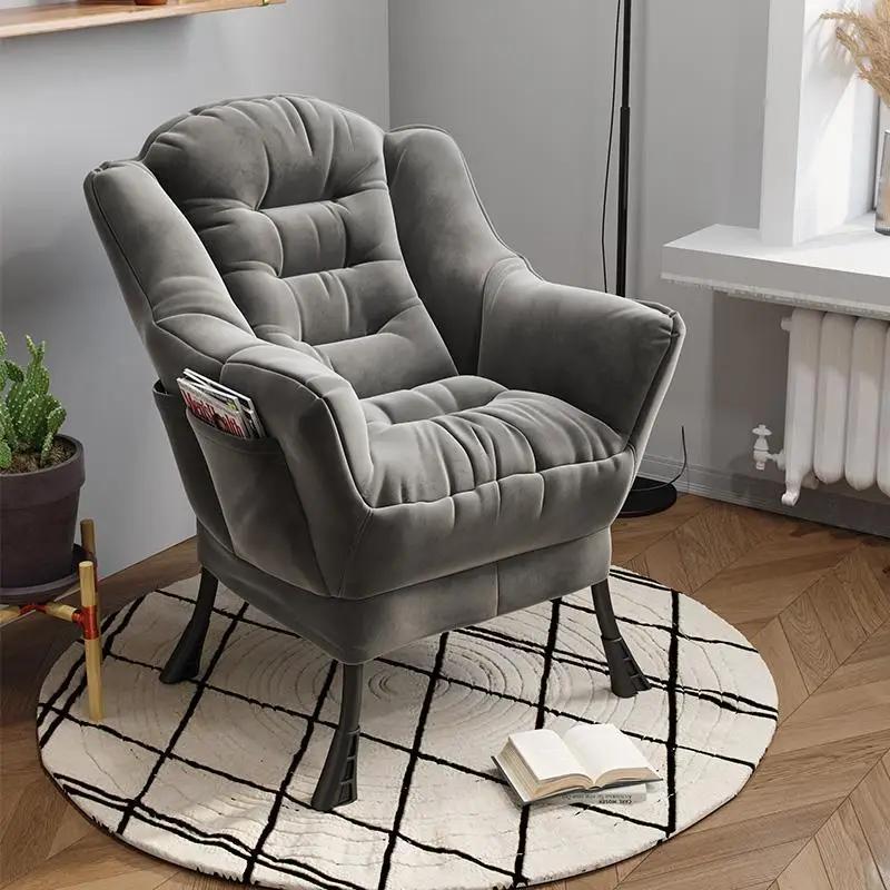 Chaise de canapé confortable avec repose-pieds, chaises de salon, loisirs paresseux, chaise à dossie