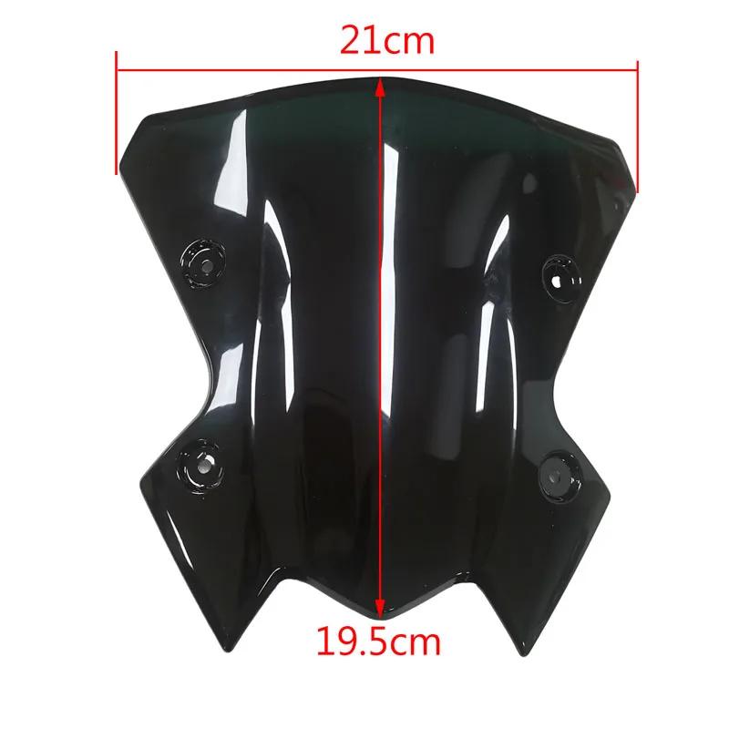 Protecteurs de pare-brise de moto en fibre de carbone, aspect noir, accessoires pour Kawasaki Z900, 