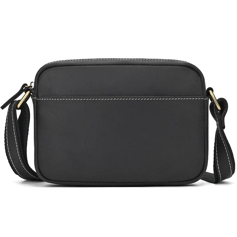 Crazy Horse – sac messager en cuir pour hommes et femmes, sac à bandoulière pour téléphone portable