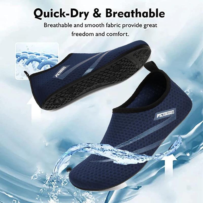 Chaussures d'eau unisexes, souples, antidérapantes, pour la plage, séchage rapide, respirantes, pour