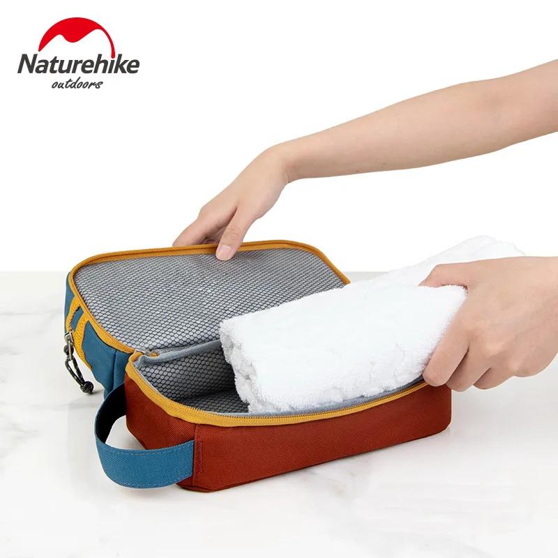 Naturehik-Oxford trousse de toilette, combo cosmétique de tri, sec et humide, kit de lavage étanche,