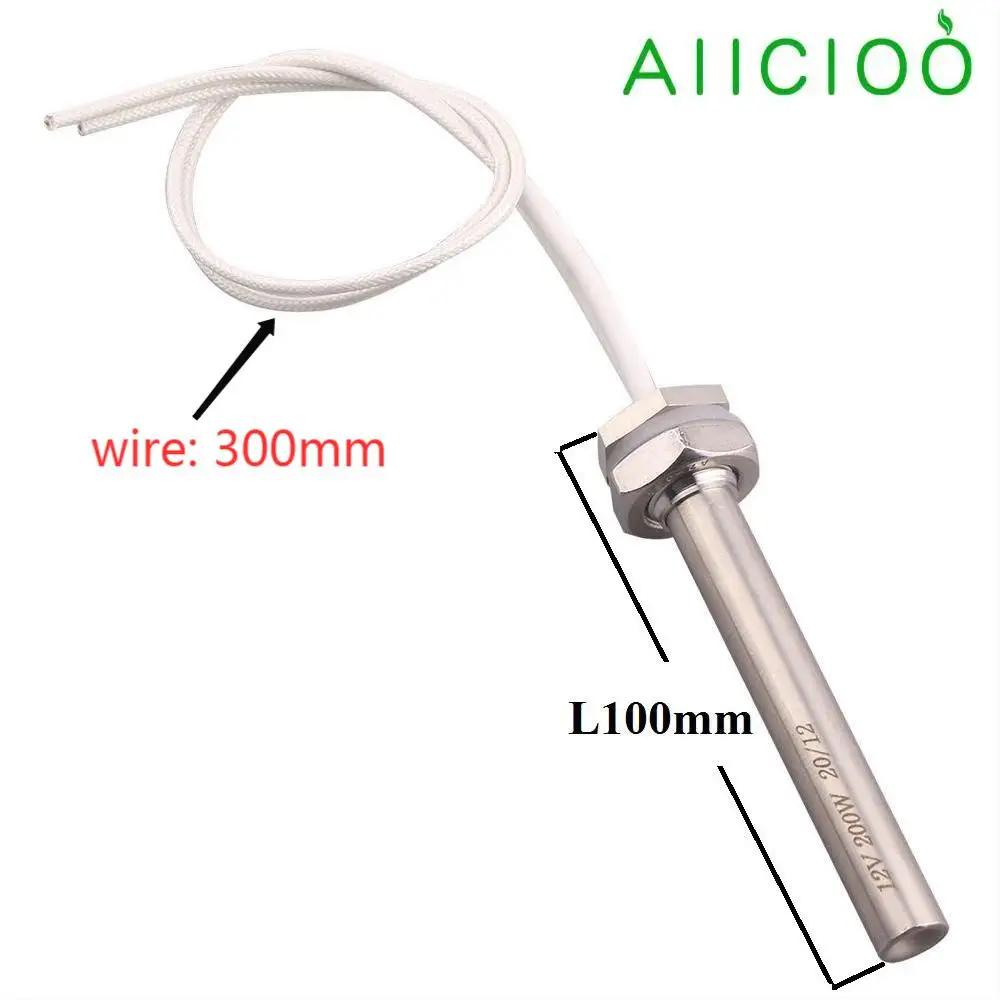 Élément chauffant à cartouche d'immersion 12V, filetage M16 en acier inoxydable 304 50W 100W 150W, e