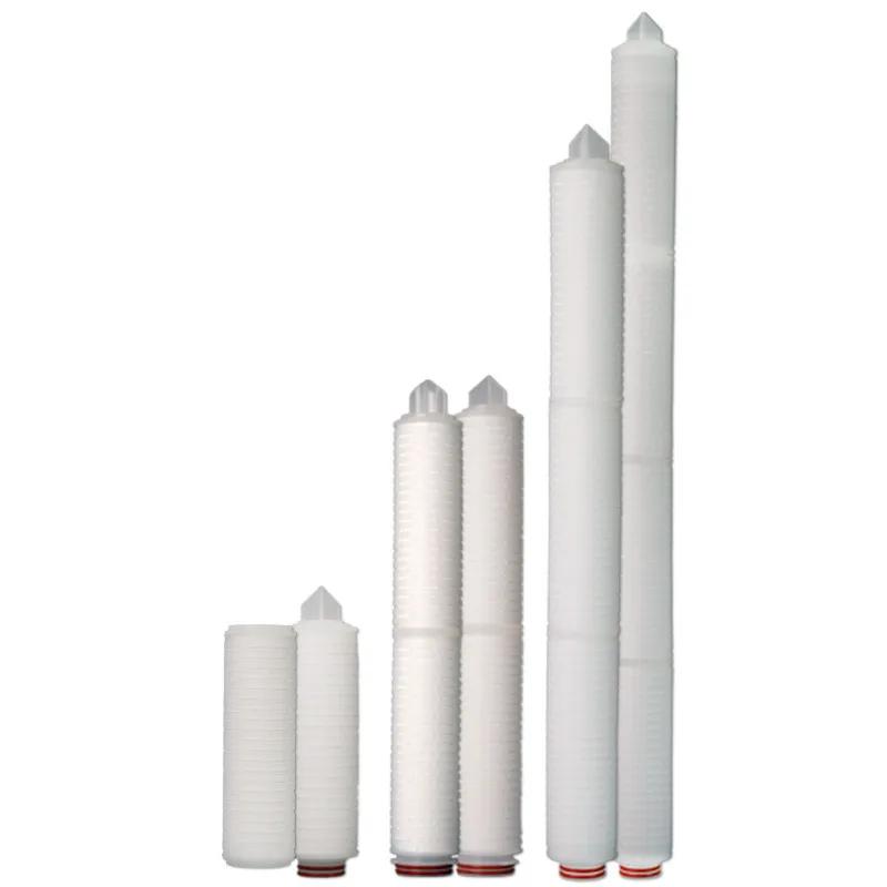 Élément filtrant pliant microporeux PP de 20 pouces, filtre pliant de précision