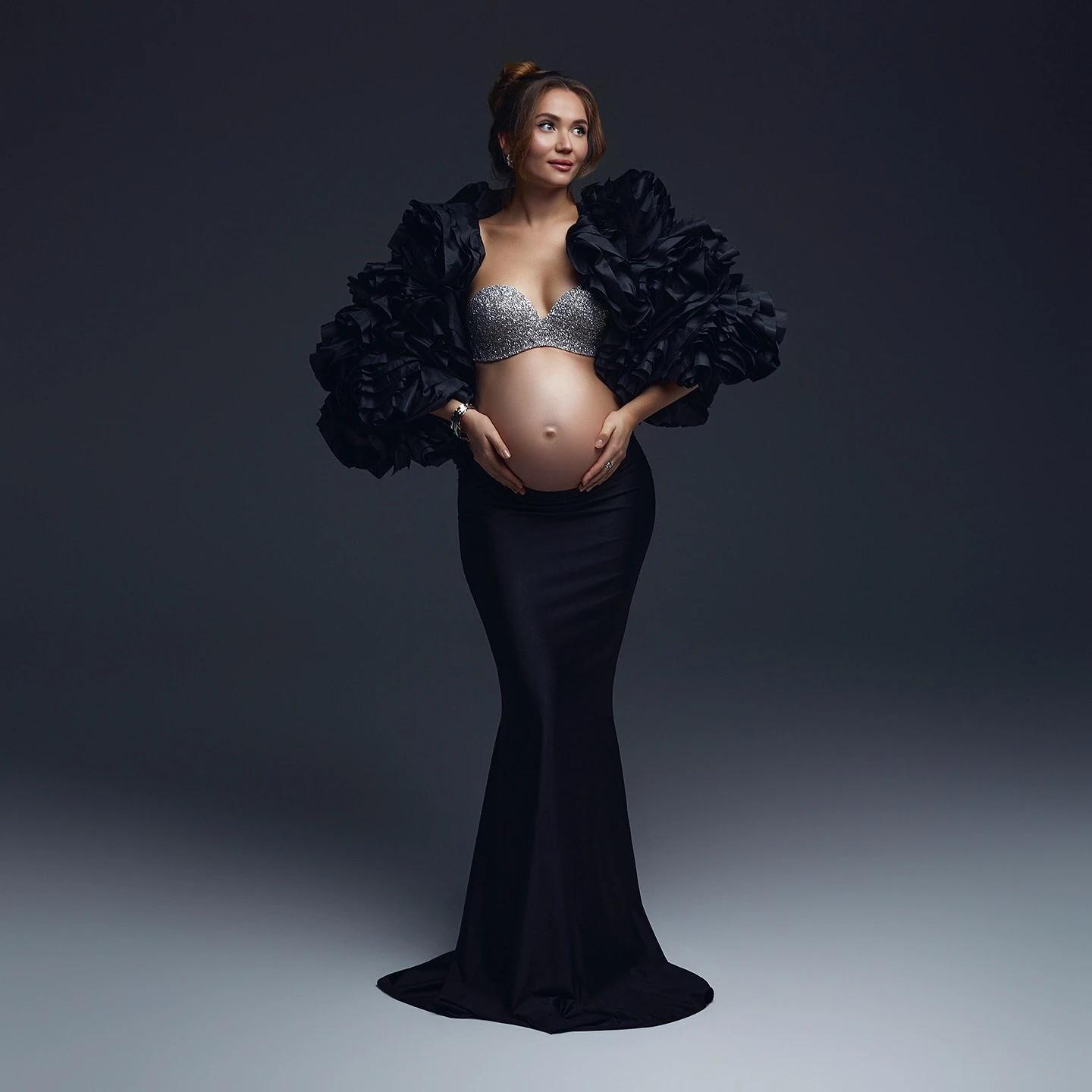 2025 Manteau court superposé à volants noirs de style coréen tendance – Vêtements d'extérieur sculpt