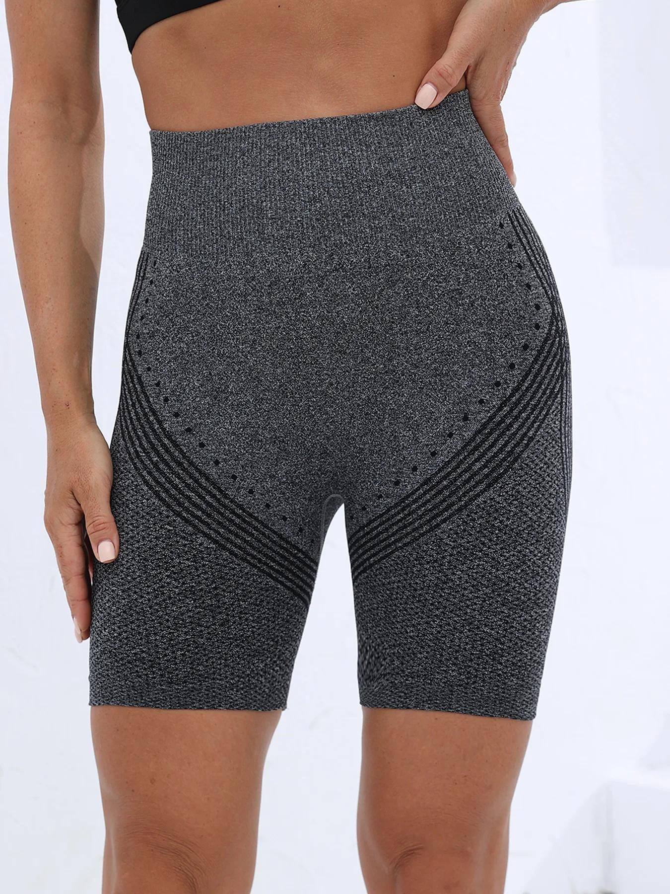 Nouveau Short de Fitness pour femmes sans couture Fitness sport Yoga short taille haute