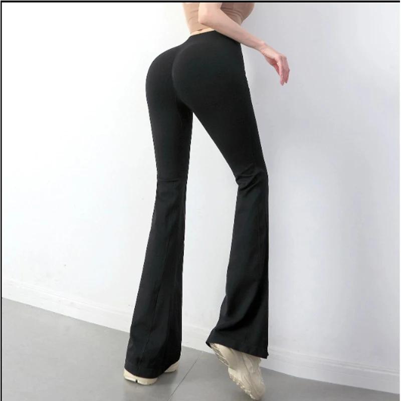 Leggings évasés pour femmes pantalons de Yoga gymnastique Fitness sport taille haute Fitness décontr