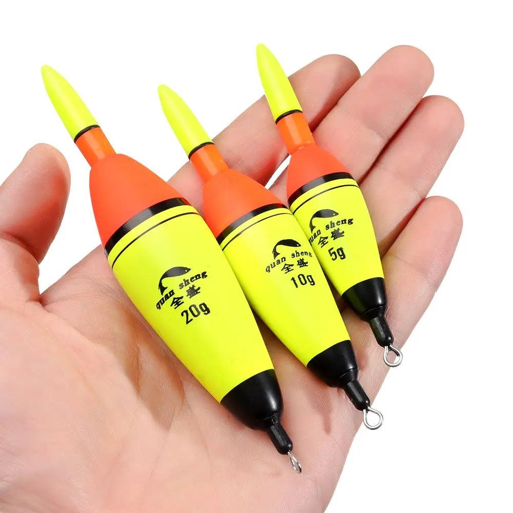 Flotteur de nuit de pêche en plastique, anciers lumineux électronique, boule en mousse brûleur, Bobb