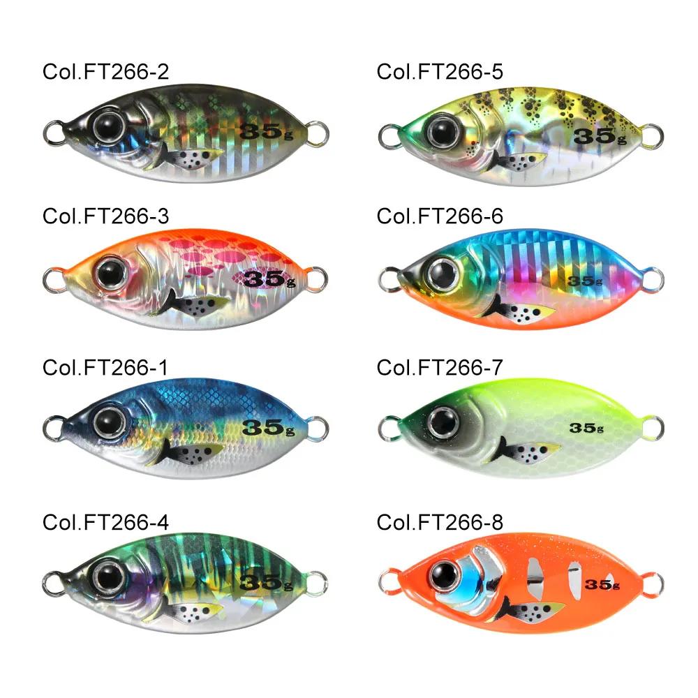 FSTK-Leurre métallique de type cuillère, appât Élidéal pour la pêche à la turlutte lente depuis le r