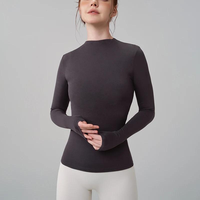 Haut de yoga SOISOU femme col mi-haut manches longues 5 couleurs - Confit pilates