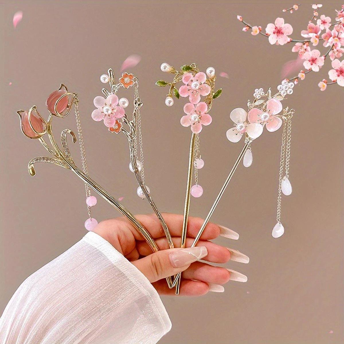 Accessoire de cheveux romantique de Style chinois, bijoux en alliage, aiguille à cheveux pour femmes
