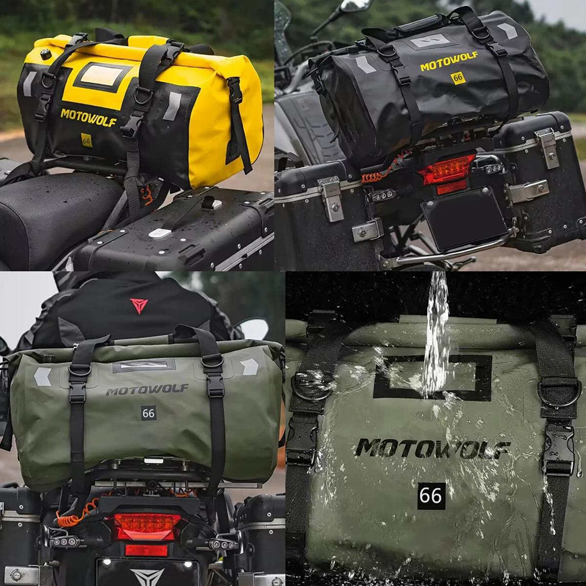 Sacs étanches universels pour moto, sacs de siège arrière, cyclisme, camping, voyage, vélo, scooter,
