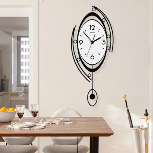 Horloge murale nordique moderne 3D créative, décor artistique pour salon et chambre à coucher, nouve