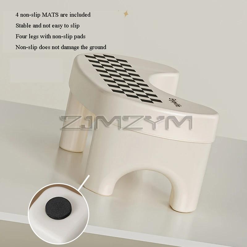 Tabouret de sol de toilette épaissi pour adultes et enfants, tabouret de squat domestique, repose-pi