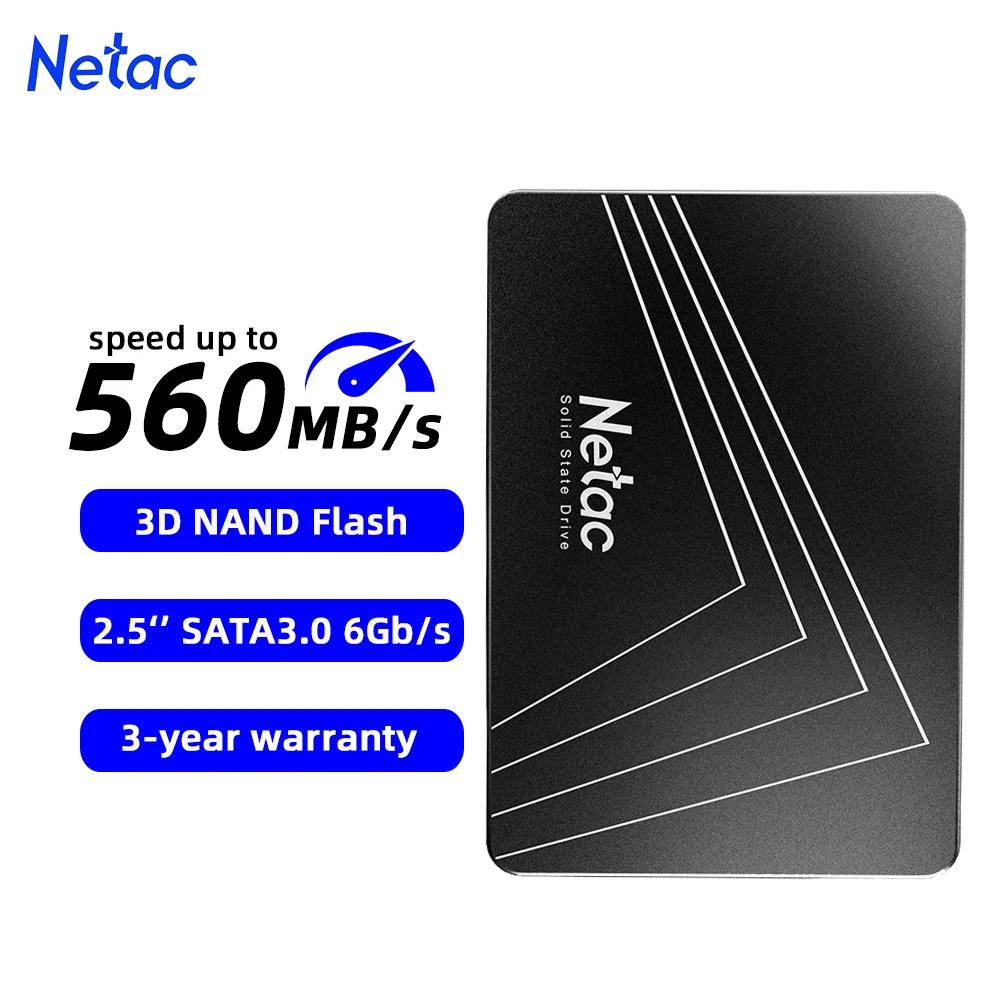 Netac SSD 4 to 2 to 1 to 2.5 pouces SATA3 128 go 256 go 512 go SSD disque dur HDD disque SSD interne
